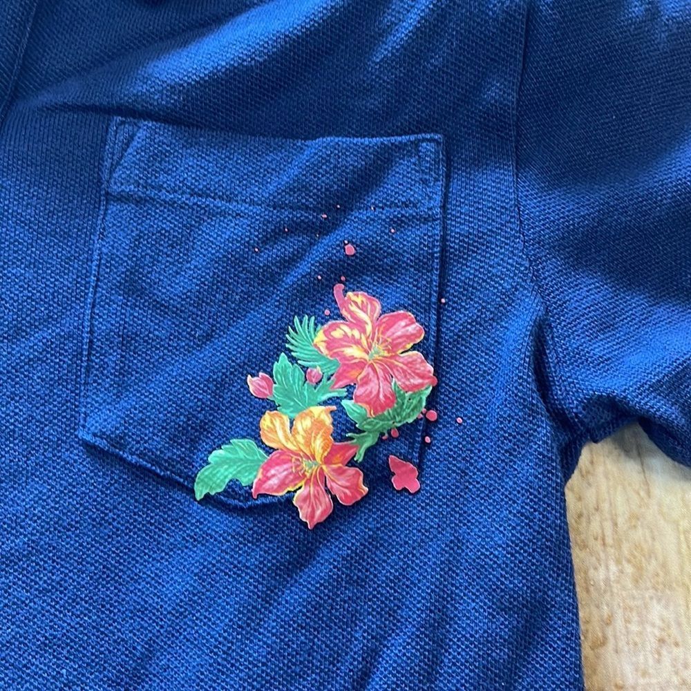 Polo Ralph Lauren Logo Cotten Mesh Polo Shirt Size 6 - Picture 3 of 9